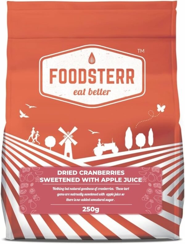 Foodsterr Natural Cranberries sweetened with Apple juice