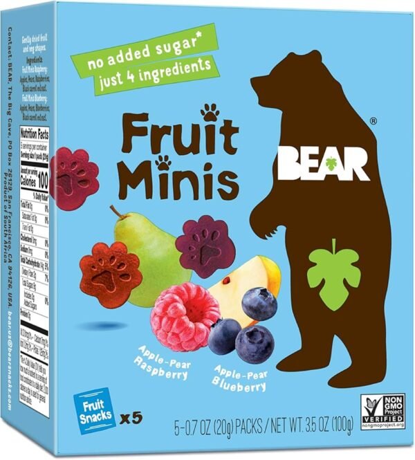 BEAR Real Fruit Snack Minis